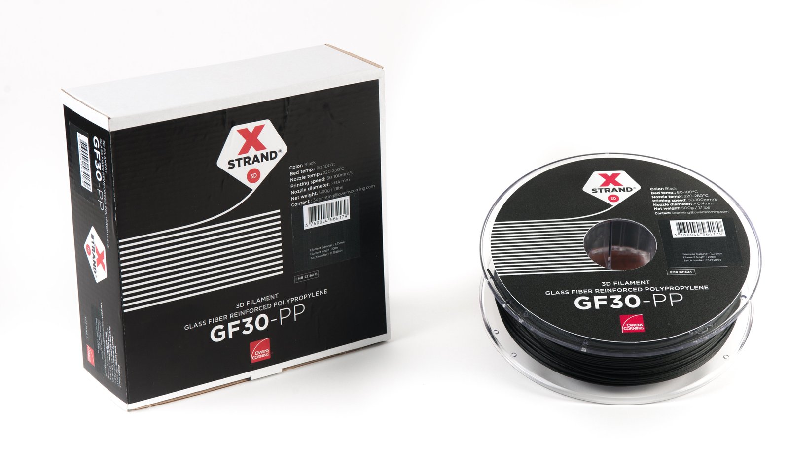 XSTRAND™ Glass Fiber Polypropylene Filament from Owens Corning - 2.85mm (500g) - Print Your Mind 3D
